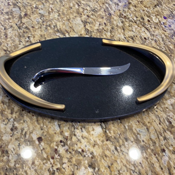 BEAUTIFUL NAMBE MARBLE CHEESE BOARD - Picture 1 of 6